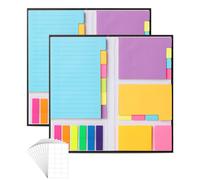Mr. Pen - Set di 2 note adesive da 820 pezzi, colori vivaci, divisori per note adesive, divisori per note adesive, divisori per note adesive, div