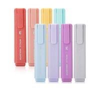 Mr. Pen - Set di 8 evidenziatori glitterati, colori metallici, punta smussata, simpatici pennarelli estetici