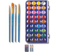 Mr. Pen - Set di acquerelli da 40 pezzi, 36 colori, acquerelli e 4 pennelli, acquerelli atossici, set di acquerelli portatili, acquerelli per adu