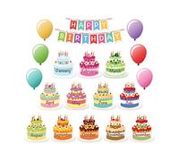 Mr. Pen - Set di bacheche di buon compleanno, 20 pezzi, decorazioni per compleanno