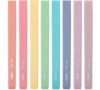 Mr. Pen - Set di evidenziatori per pastello, 8 pezzi, Chisel Tip, Candy Colors, No Bleed Bible Colors assortiti