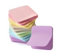 Mr. Pen - Set di note adesive, 12 blocchetti, 720 fogli, 7,1 x 7,1 cm, 6 colori pastello, foglietti adesivi colorati con angoli rotondi, note adesive colorate, blocchi adesivi, foglietti adesivi