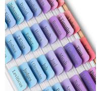 Mr. Pen - Tabelle per Bibbia laminate, 75 pezzi, facili da leggere e applicare, resistenti agli strappi, per donne e uomini, studio della Bibbia, diario, preghiera e navigazione delle Scritture