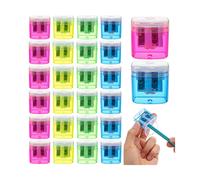 Mr. Pen - Temperamatite Manuale 24 Pezzi Temperamatite Colorato Doppio Foro Temperamatite Manuale Temperamatite Colorato per Bambini Temperamatit