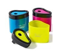 Mr. Pen - Temperamatite manuale, confezione da 3, temperamatite portatile colorato, temperamatite, temperamatite portatile colorato per bambini,