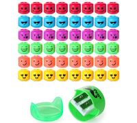 Mr. Pen - Temperamatite per matite colorate, confezione da 48, temperamatite a 2 fori, temperamatite manuale, temperamatite portatile, temperamat