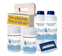 MR PISCINA Kit Svernamento Professionale per Piscina, Set Completo Chiusura Invernale con Svernante, Dicloro Shock, pH Meno e Accessori, Valigetta Salvaspazio, per Piscine fino a 40 m³