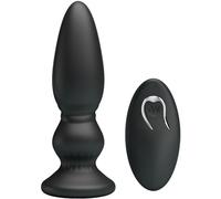 MR PLAY - POTENTE VIBRATORE TELECOMANDO PLUG ANALE NERO