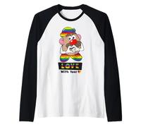 Mr Potato Head Love Pride Maglia con Maniche Raglan