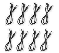 Mr.Power Cavo DC a pedale per effetto chitarra, 5,5 x 2,1 mm, cavo di alimentazione da maschio a maschio 24 AWG spina adattatore cavo (40,6 cm, 8 pezzi)