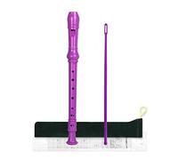 Mr.Power Flauto dolce soprano in chiave di do a 8 fori, per clarinetto tedesco, in ABS, regalo per principianti, laurea, scuola, istruzione, famiglia (viola)