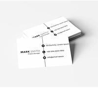 Mr Pubblicita - Biglietti da Visita Personalizzati 8,5x5,5 cm - Stampa su Cartoncino 350gr Patinato Lucido - Scegli Template, Personalizza Online, Spedizione Rapida 24/48h