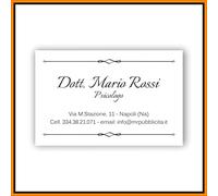 Mr Pubblicita - Biglietti da Visita Personalizzati 8,5x5,5 cm - Stampa su Cartoncino 350gr Patinato Lucido - Scegli Template, Personalizza Online, Spedizione Rapida 24/48h