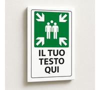 Mr Pubblicità - Cartello Personalizzato Punto di Raccolta 30x20 cm in Plastica Rigida 5mm - Resistente Esterno/Interno - Testo, Font e Colore a Scelta (PUNTO DI RACCOLTA)