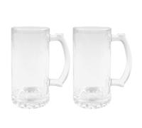 MR.R 16 oz 2 Confezioni Vuoti per sublimazione Tazza in Vetro Trasparente Trasparente, Tazze da Caffè con Manico per Trasferimento Termico del Rivestimento Termico (2 Conteggi)