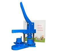 MR.R 25mm Badge button machine Button Maker Easy DIY Pin Maker Machine (Blu) colore: blu