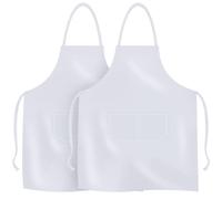MR.R Grembiuli bianchi a sublimazione, grembiuli bianchi a sublimazione, grembiule bianco unisex per stampa a trasferimento termico, 63,5 x 76,2 cm, bianco, 4
