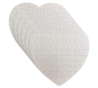MR.R Sublimazione Blanks 6 Pz/Pack Bianco Jigsaw Puzzle A Forma Di Cuore 75 Pezzi 19x19cm Per Sublimazione Trasferimento di Calore Stampa