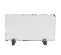 MR.R sublimazione kit oggetti Cornice rettangolare in ardesia di roccia Cornice per foto, Cornice per foto personalizzata Novità per matrimonio, Compleanno, Nascita del bambino pollici 16x30 cm