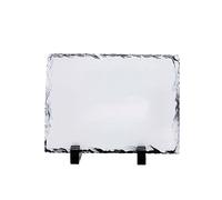 MR.R sublimazione kit oggetti Cornice rettangolare in pietra ardesia con foto, cornice per foto personalizzata novità per matrimonio, compleanno, nascita del bambino 5,9x7,88 pollici 15x20 cm