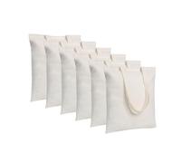 MR.R Sublimazione Vuota 2 Pezzi 14''X16 '' Borsa Tote in Tela Riutilizzabile Beige, Borsa per la Spesa Leggera, Sacchetti Regalo, Borse per Libri con Stampa a Trasferimento di Calore