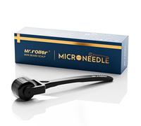 Mr.roller Derma Roller da 1 mm per la crescita dei capelli, rullo con microaghi per viso, cuoio capelluto e corpo, rullo per barba per la crescita della barba, rullo con 540 microaghi in titanio con