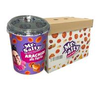 Mr Salty Snack Salati Arachidi Ricoperte alla Paprika | 12 Bicchieri da 125gr