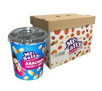 Mr Salty Snack Salati Arachidi Sgusciate Fritte e Salate | 12 Bicchieri da 175gr