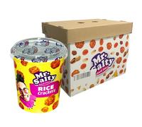 Mr Salty Snack Salati Crackers di Riso Fritti al Peperoncino | 12 Bicchieri da 60gr | Rice Crackers