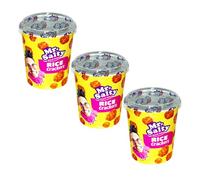 Mr Salty Snack Salati Crackers di Riso Fritti al Peperoncino | 3 Bicchieri da 60gr | Rice Crackers