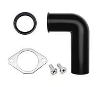 Mr. Scrappy Kit di sostituzione del gomito dello scarico dei rifiuti - include gomito da 3,8 cm, flangia, guarnizione e due viti