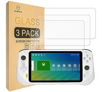 Mr.Shield [Confezione da 3] Proteggi schermo per console portatile Logitech G Cloud Gaming [vetro temperato] [vetro giapponese con durezza 9H] Pellicola proteggi schermo con sostituzione a vita