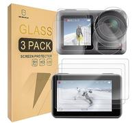 Mr.Shield Pellicola Protettiva per DJI OSMO Action 3 Camera Vetro Temperato [9H Durezza] [3 Pezzi] Protezione Schermo Senza Bolle