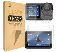 Mr.Shield Pellicola Protettiva per DJI OSMO Action 5 Pro[Back+Lens+Front] 3-Pack [9 Pcs] Vetro Temperato [9H Durezza] Protezione Schermo Senza Bolle