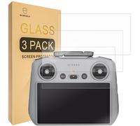 Mr.Shield Pellicola Protettiva per DJI RC 2 For DJI Air 3 RC 2 / Mini 4 Pro Remote Controller Vetro Temperato [9H Durezza] [3 Pezzi] Protezione Schermo Senza Bolle