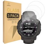 Mr.Shield Pellicola Protettiva per Garmin Instinct Crossover Tactical Solar/Instinct Crossover/Instinct Crossover Solar Vetro Temperato [9H Durezza] [3 Pezzi] Protezione Schermo Senza Bolle