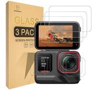 Mr.Shield Pellicola Protettiva per Insta360 Ace Pro 2 [3x Lens & Touch Screen Glass + 3x PET (Not Glass) Small Screen Protector] Vetro Temperato [9H Durezza] Protezione Schermo Senza Bolle