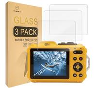 Mr.Shield Pellicola Protettiva per KODAK PIXPRO WPZ2 / Ricoh PENTAX WG-1000 Vetro Temperato [9H Durezza] [3 Pezzi] Protezione Schermo Senza Bolle