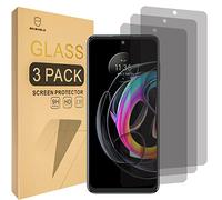 Mr.Shield Privacy Pellicola Protettiva per Motorola Edge 20 Lite/MOTO Edge 20 Lite Vetro Temperato [Anti-Spy] [9H Durezza] [3 Pezzi] Protezione Schermo Senza Bolle