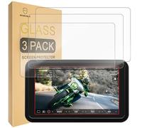 Mr.Shield Vetro Temperato Pellicola per Atomos Shinobi II 3-Pezzi | 9H Durezza Protezione Schermo Senza Bolle Protettiva