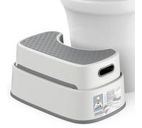 MR.SIGA Sgabello WC Squat per Adulti Bagno, Beige E Grigio Scuro