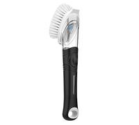 MR.SIGA Spazzola per lavello con dispenser per detersivo, spazzola da cucina per la pulizia di pentole, padelle e lavelli