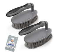 MR.SIGA Spazzola per servizio pesante con comoda impugnatura, per servizio pesante per lavandino doccia Pulizia pavimento in moquette 2 pezzi