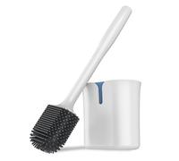 MR.SIGA Spazzola per WC e supporto, Spazzola water da muro, Scopettino bagno da parete, Bianco