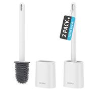 MR.SIGA Spazzola WC Set con Supporto a Parete, Bianco