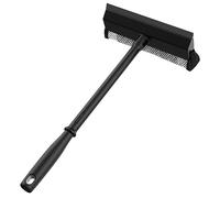 MR.SIGA tergivetro per auto, set pulizia vetri 2 in 1 con labbro tergivetro e spugna, nero