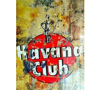 Mr.sign Havana Club Targa in Metallo Targhe Cartello Retro Decorazione della Parete per Negozio Garage Casa Giardino Bar Caffetteria Ristorante Hotel
