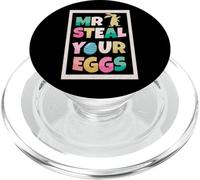 Mr Steal Your Eggs Coniglio Divertente Pasqua Domenica Uovo Pasqua PopSockets PopGrip per MagSafe