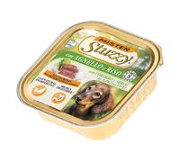 Mister Stuzzy, Cibo Umido per Cani Adulti al Gusto Agnello e Risoin Pezzi - Totale 3,3Kg (22 Vaschette da 150G)