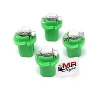 MR-Style - 4 luci a LED ad alta potenza, compatibili con Smart Fortwo 450 e adesivi, colore verde